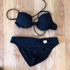 Victoria’s Secret Black Bikini with push-up top